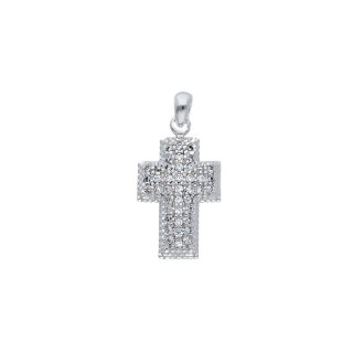 Songa Antonio - Croci Modell - Zirconia Cubica - Oro Bianco