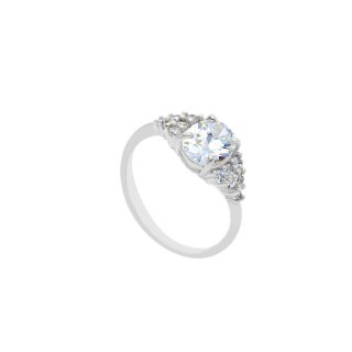 Songa Antonio - Anello Solitario - Oro Bianco