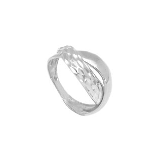 Songa Antonio - Anello Intreccio - Oro Bianco
