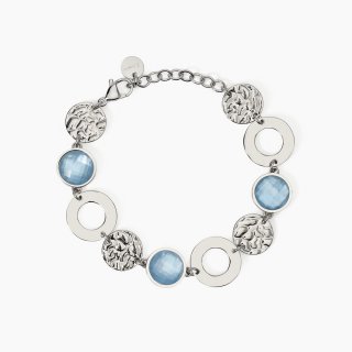 Bracciale In Acciaio 316L Glass Madreperla