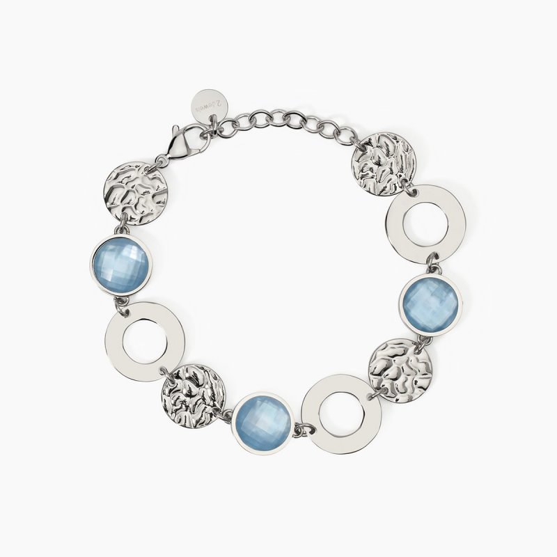 Bracciale In Acciaio 316L Glass Madreperla