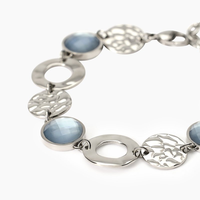 Bracciale In Acciaio 316L Glass Madreperla