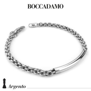 Boccadamo - Bracciale Maglia Cestina - Argento Brunito
