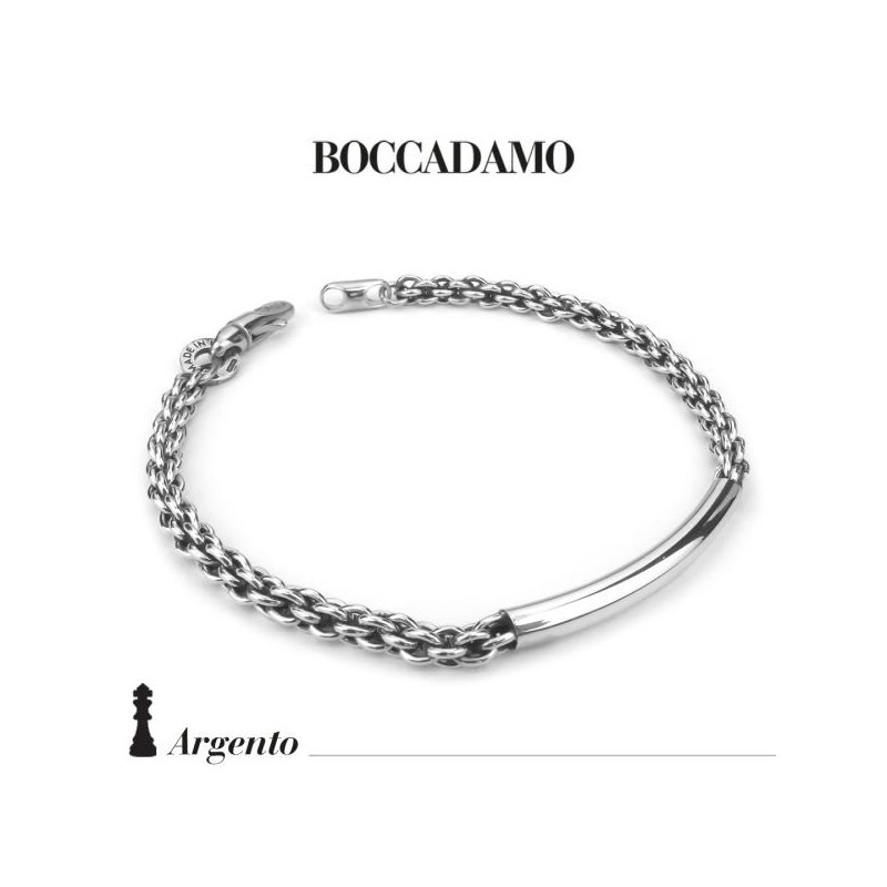 Boccadamo - Bracciale Maglia Cestina - Argento Brunito