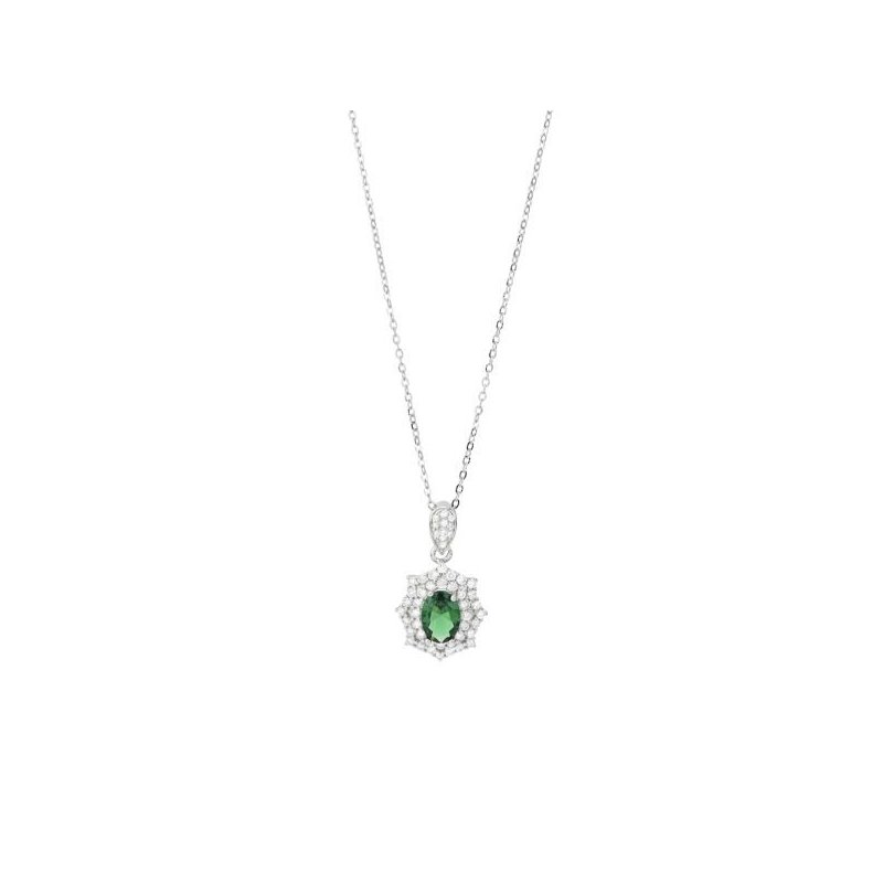 Boccadamo - Collana Gr860V - Zircone Verde - Elegante