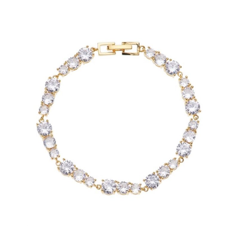 Bracciale Dorato Con Cubic Zirconia