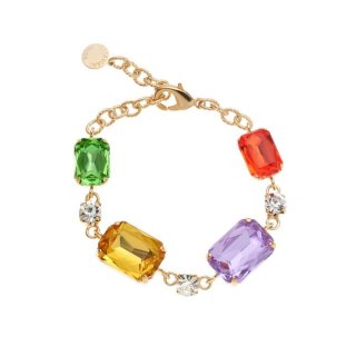 Bracciale Dorato Con Cristalli