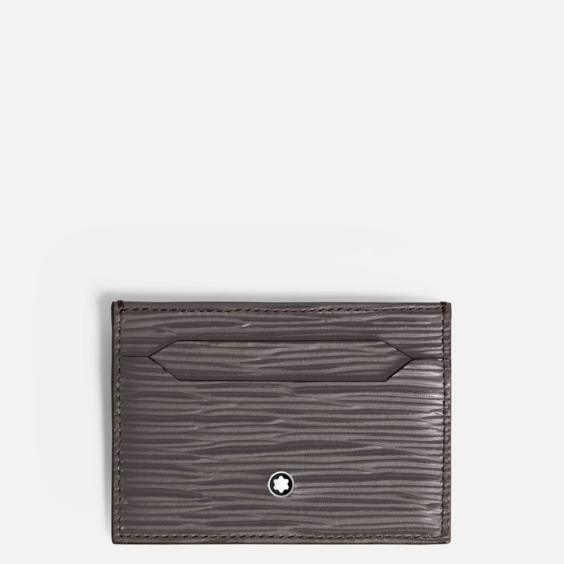 Montblanc - Porta Carte 4810 - Pelle Grigio Caldo