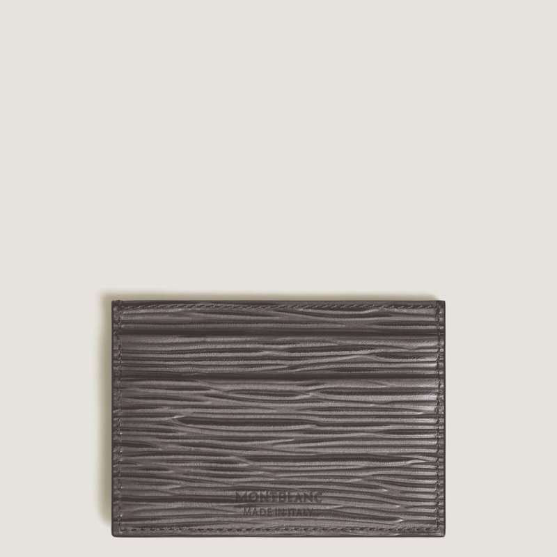 Montblanc - Porta Carte 4810 - Pelle Grigio Caldo
