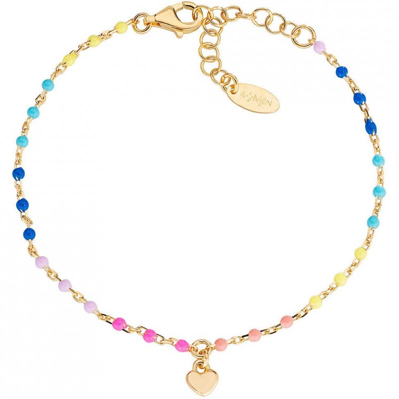 Bracciale Con Perline Donna Amen Ti Amo Brsmcugm3