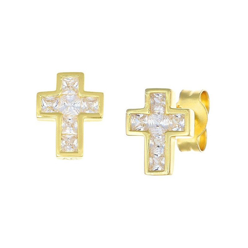 Orecchini Donna Gioielli Amen Croci Eccgbbz