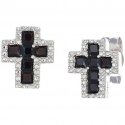 Orecchini Donna Gioielli Amen Croci Ecrrebbnz