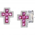 Orecchini Donna Gioielli Amen Croci Ecrrebbrz