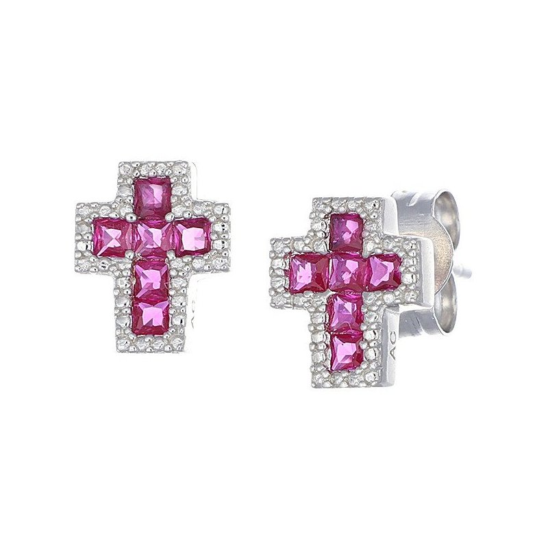 Orecchini Donna Gioielli Amen Croci Ecrrebbrz