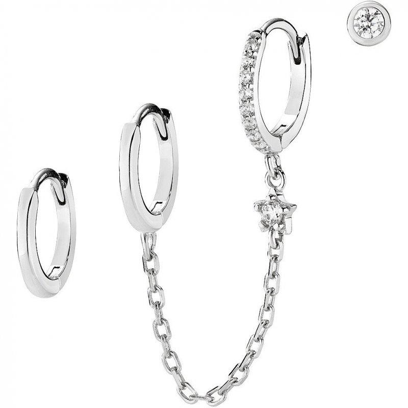 Orecchini Donna Gioielli Amen Coccole Luxury Or3Cabbz