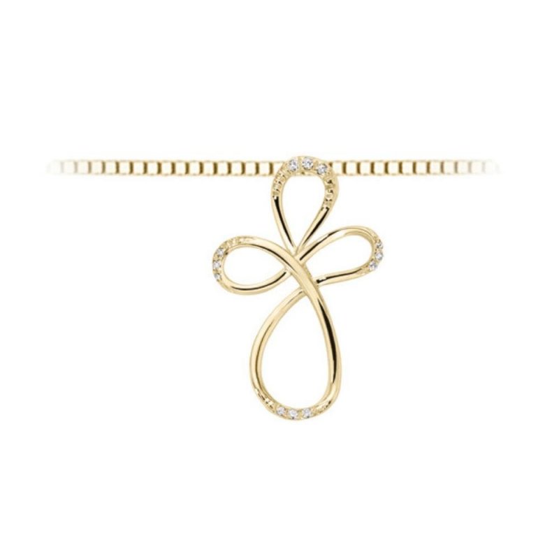 Donna Oro - Pendente In Oro Giallo - 18 Kt - 22 Mm
