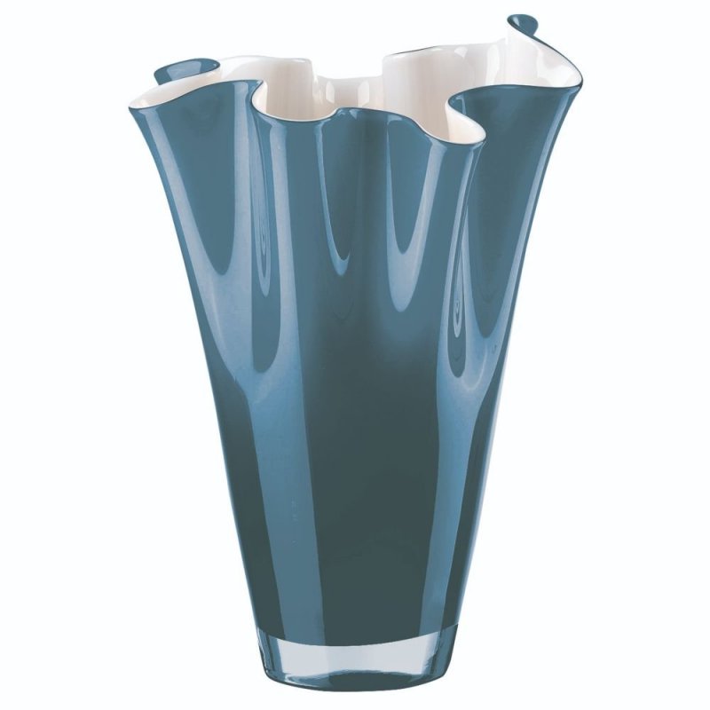 Onlylux - Vaso Opale Blu - Altezza 30 Cm