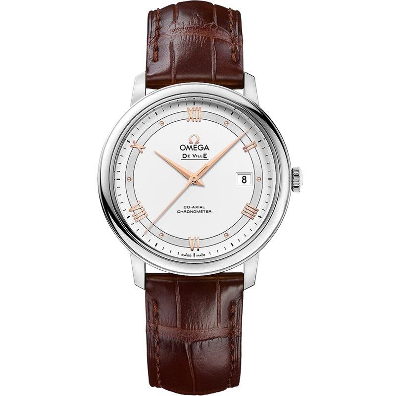 Omega - De Ville Prestige - Acciaio - Pelle