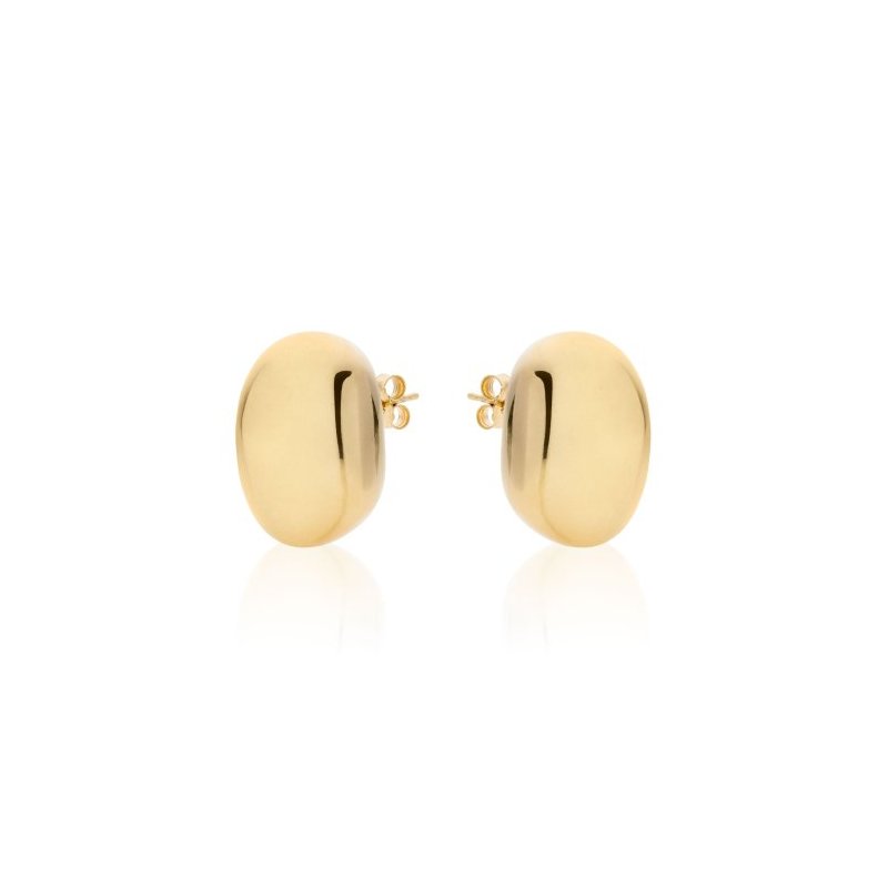 Orecchini In Argento Dorato Maxi Boule