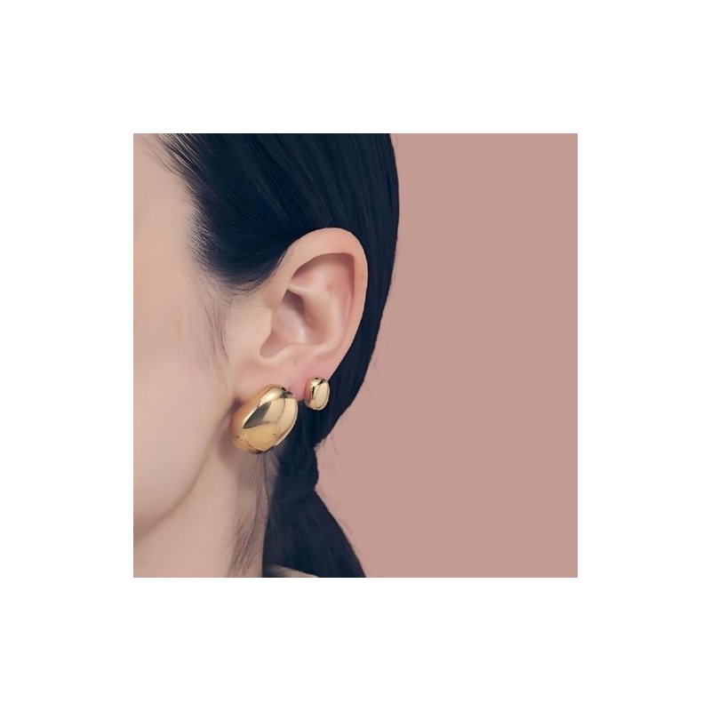 Orecchini In Argento Dorato Mini Boule