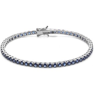 Bracciale Tennis Uomo Argento 925 Gioiello Comete Tennis Ubr 988 M19
