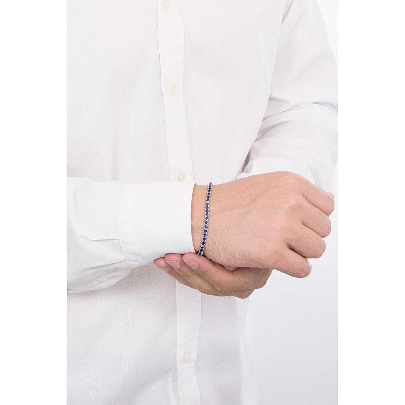 Bracciale Tennis Uomo Argento 925 Gioiello Comete Tennis Ubr 988 M19