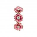 Anello Tris di Margherite Rosa