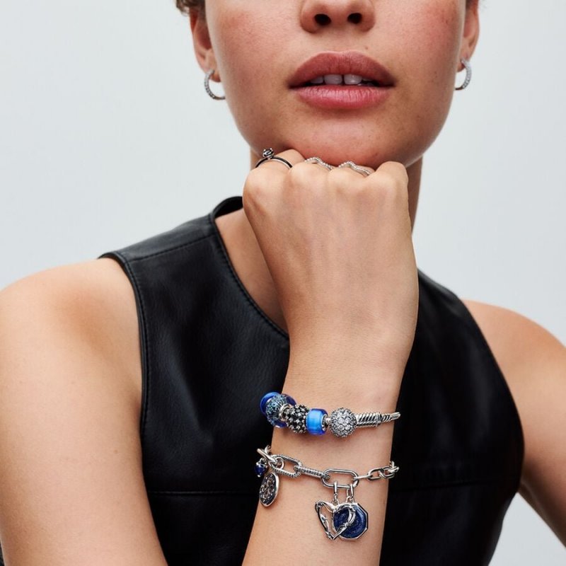 Anello Black Chakra Heart Pandora ME