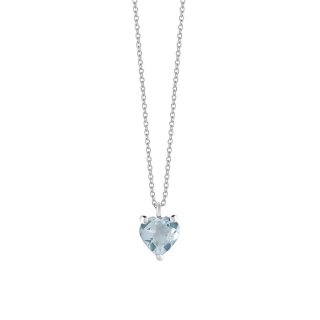 Collana Acquamarina Tg.Cuore Cm.42,00