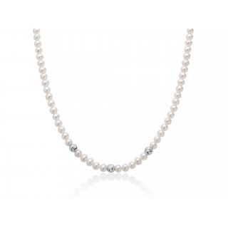 Miluna - Collana Oro Con Perle - Eleganza E Stile