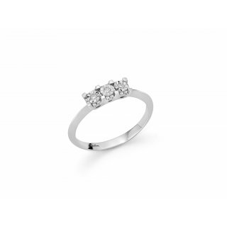 Miluna - Anello Oro - Diamante Naturale