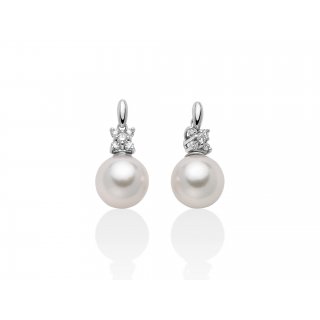 Miluna - Orecchini Oro, Perle E Diamante