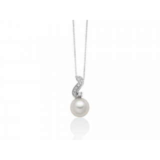 Miluna - Collier Oro, Perle E Diamante
