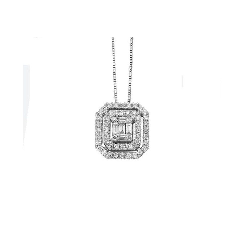 Donna Oro - Collana Con Pendente - Oro - Diamanti