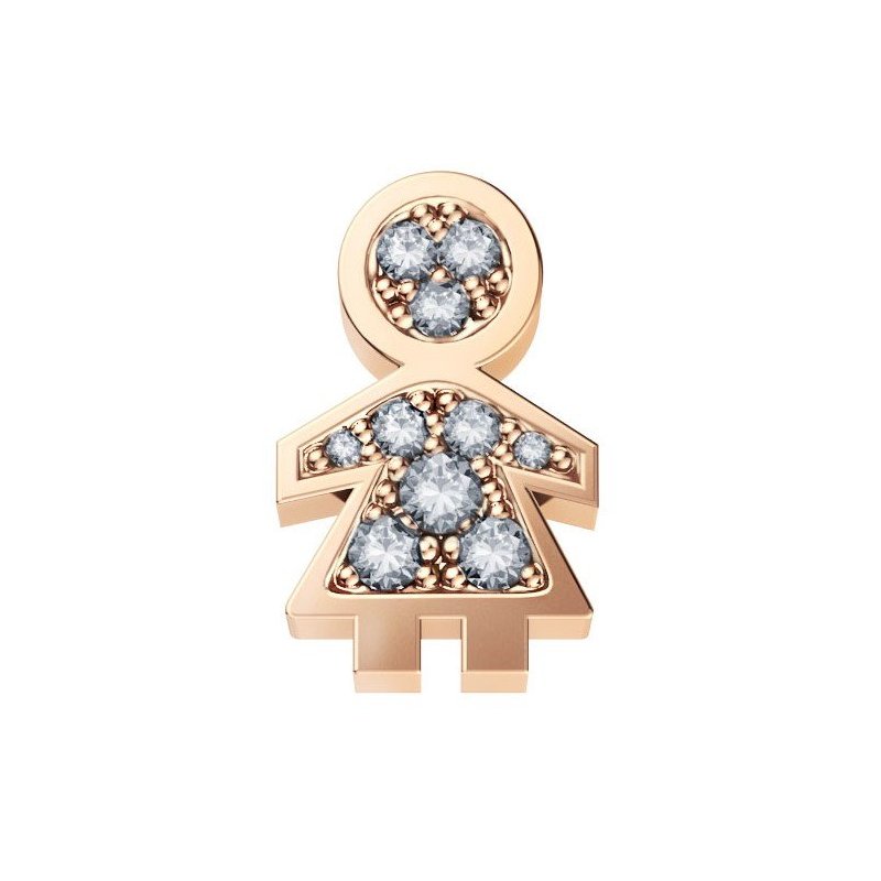 Elements Donnaoro - Bimba In Oro Rosa - Diamanti