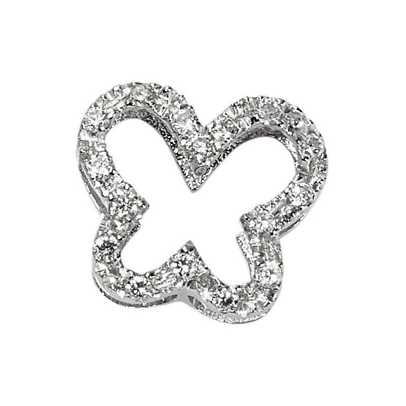 Elements Donnaoro - Farfalla Big - Oro Bianco - Diamanti