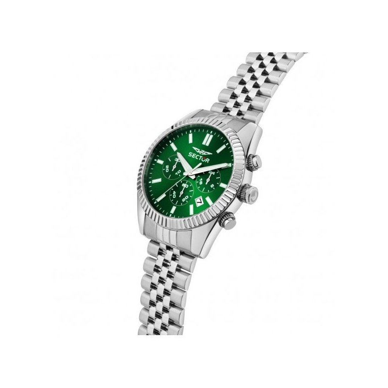 Sector - Orologio Uomo 240 - Acciaio Inox - Verde