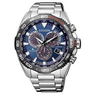 Citizen - Orologio E660 Crono Motor - Acciaio - Blu