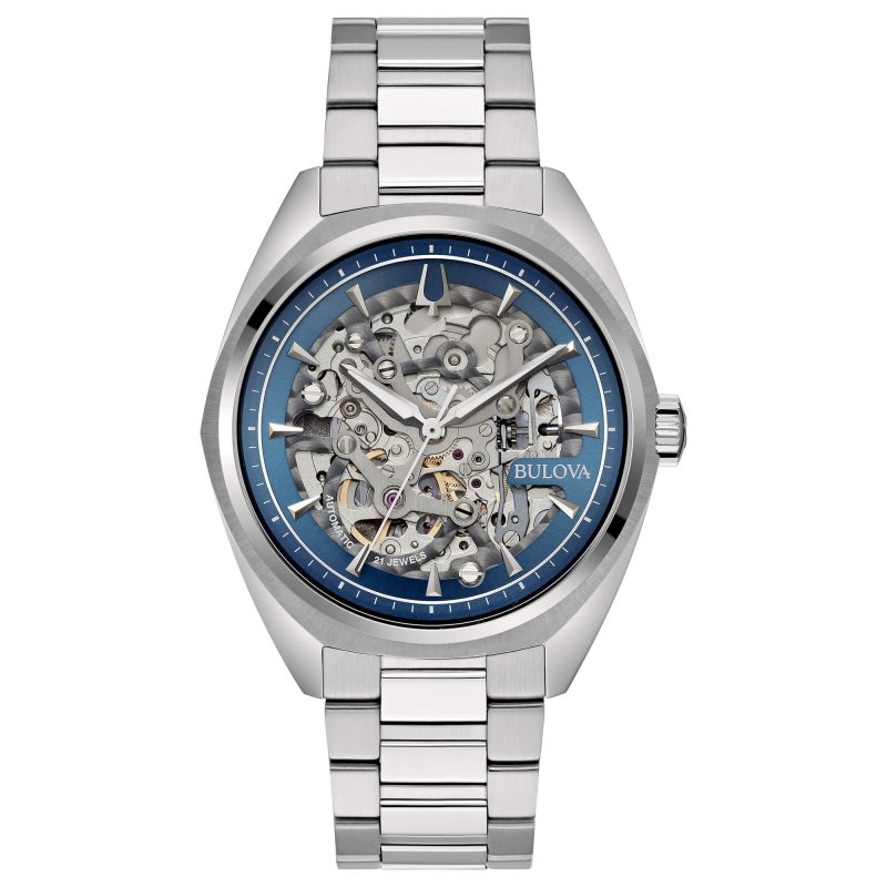 Bulova - Surveyor Automatic Skeleton - Acciaio - Blue