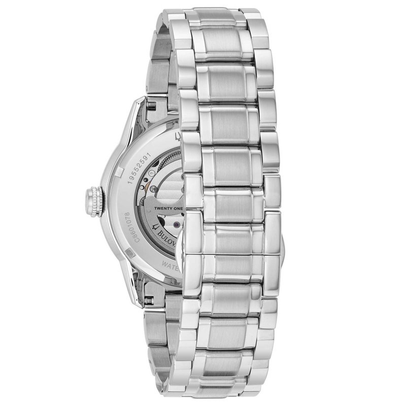 Bulova - Sutton Automatic - Acciaio - Bianco