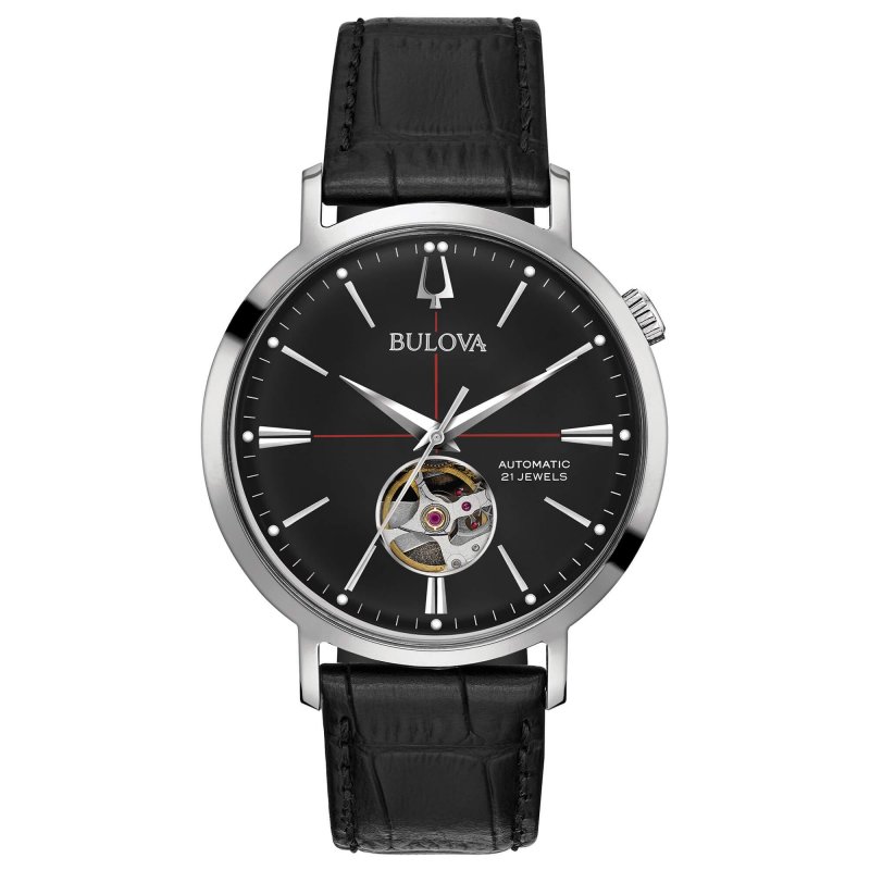 Bulova - Aerojet Automatic - Acciaio - Pelle