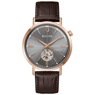 Bulova - Aerojet Automatic - Pelle - Acciaio