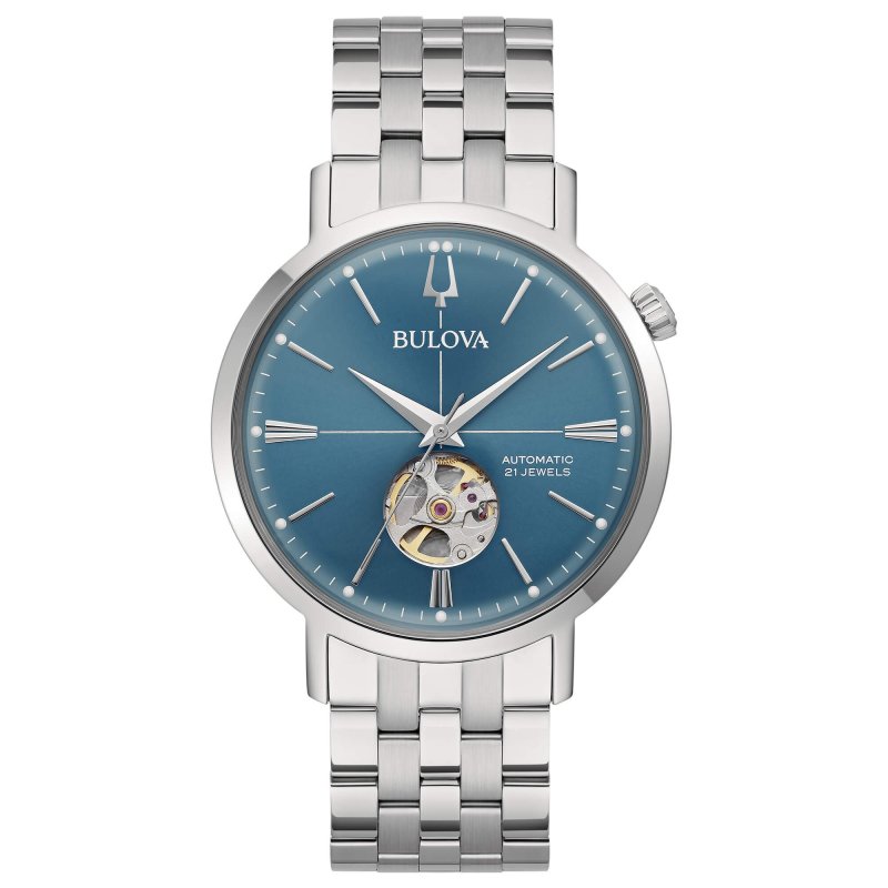 Bulova - Aerojet Automatic - Acciaio - Blu