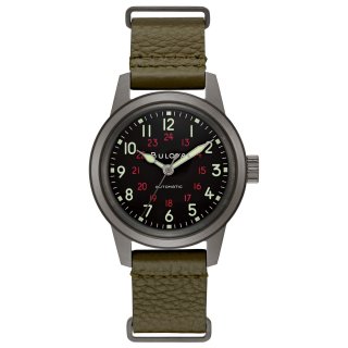 Bulova - Hack Watch - Meccanico - Pelle