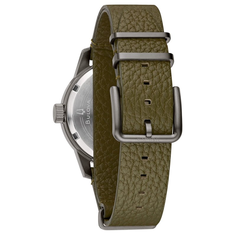 Bulova - Hack Watch - Meccanico - Pelle