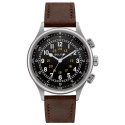 Bulova - Pilot A15 - Acciaio - Pelle