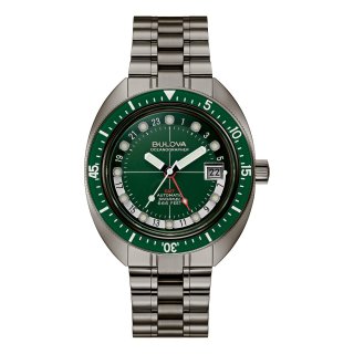 Bulova - Oceanographer Gmt - Acciaio - Verde
