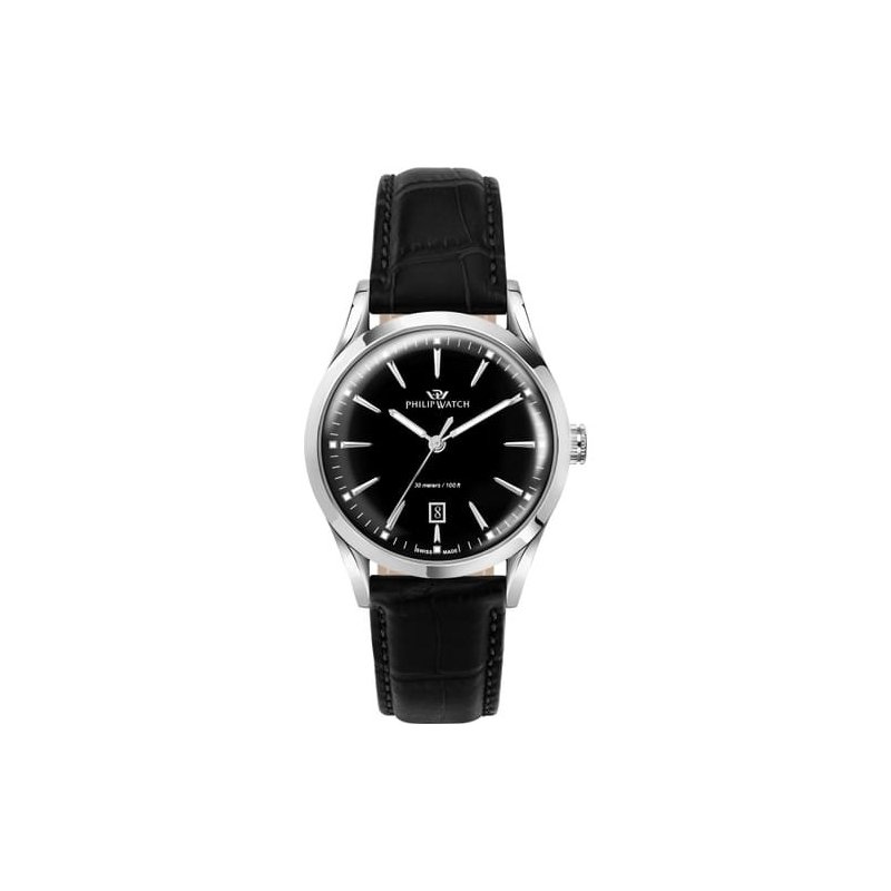 Philip Watch - Sunray R8251180021 - Acciaio - Pelle