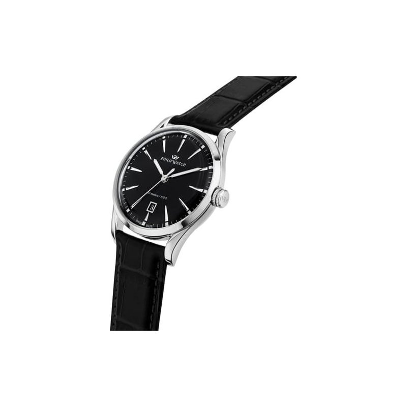 Philip Watch - Sunray R8251180021 - Acciaio - Pelle