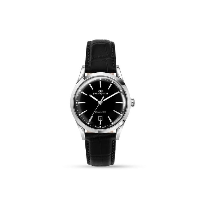 Philip Watch - Sunray R8251180021 - Acciaio - Pelle